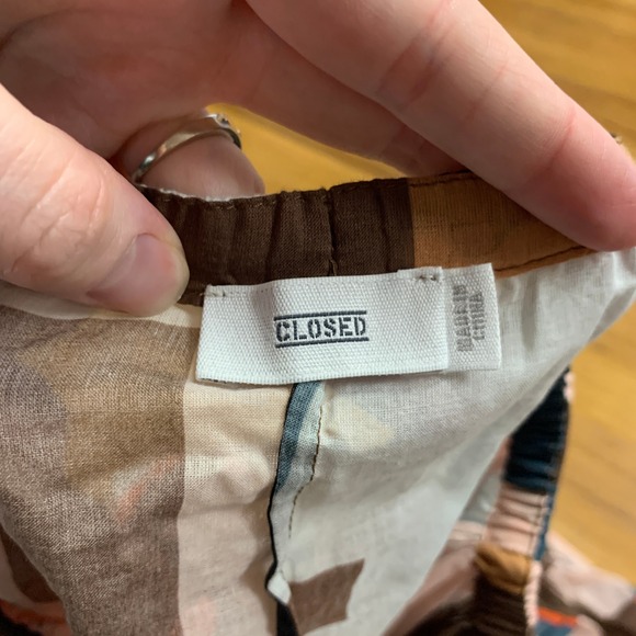 CLOSED Women's Multicolor Tunic‎ Blouse Long Sleeve V-Neck Pullover Top Size XS - Picture 5 of 8